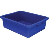 All-Purpose Ribbed-Bottom Storage Tub, 7" H x 17" D x 22" L, Plastic, Blue CG225 | Ottawa Fastener Supply