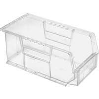 Crystal Clear Ultra Bins, 5-1/2" W x 5" H x 10-7/8" D, Clear Ottawa Fastener Supply