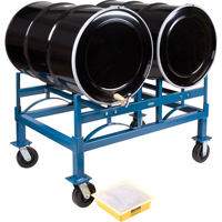 Drum Stacking Rack, 2 Drums, 1600 lbs. Capacity, 45-1/2" W x 30" D x 12-1/2" H Ottawa Fastener Supply