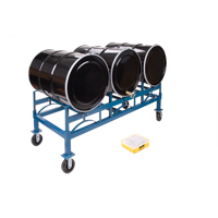 Drum Stacking Rack, 3 Drums, 2400 lbs. Capacity, 71-1/2" W x 30" D x 12-1/2" H Ottawa Fastener Supply
