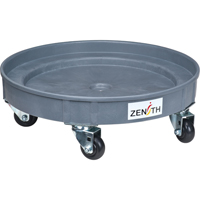 Leak Containment Drum Dolly, 24.25" dia. X 7.625" H, 1.5 US Gal. Spill Cap. Ottawa Fastener Supply