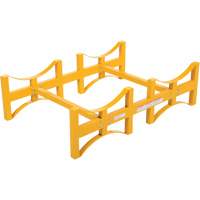 Steel Stackable Drum Rack, 2 Drums, 1600 lbs. Capacity, 45-1/2" W x 29-7/8" D x 12-3/4" H Ottawa Fastener Supply