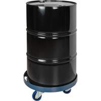 Drum Dolly, Steel, 1400 lbs. Capacity, 24" Diameter, Blue Elastic Casters Ottawa Fastener Supply