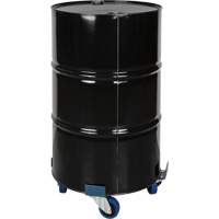 Drum Dolly, Steel, 1400 lbs. Capacity, 24" Diameter, Blue Elastic Casters Ottawa Fastener Supply