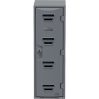 Locker, 12" x 15" x 36", Grey, Assembled Ottawa Fastener Supply