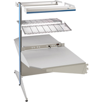 Arlink Preconfigured Workstation, 36" W x 56" D x 84" H, Double Sided Corner Add-On Ottawa Fastener Supply