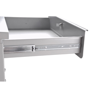 Cabinet Style Shop Desk, 34-1/2" W x 30" D x 53" H, Grey FI520 | Ottawa Fastener Supply