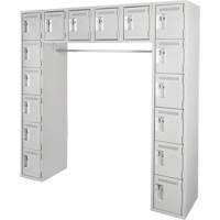 Assembled Archettes Clean Line Economy Lockers, 16 -tier, Bank of 3, 18" x 72" x 12", Steel Ottawa Fastener Supply