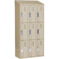 Casiers robustes Concorde, 3 niveaux, Bloc de 3, 36" x 18" x 78", Acier, Beige, Soud&eacute; (assembl&eacute;) Ottawa Fastener Supply