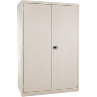 Deep Hi-Boy Storage Cabinet, Steel, 4 Shelves, 72" H x 36" W x 24" D, Beige FJ883 | Ottawa Fastener Supply