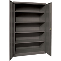 Deep Hi-Boy Storage Cabinet, Steel, 4 Shelves, 72" H x 36" W x 24" D, Charcoal FJ884 | Ottawa Fastener Supply