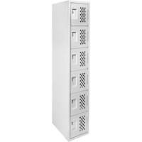 Clean Line Lockerettes, 6 -tier, 18" x 72" x 12", Steel Ottawa Fastener Supply