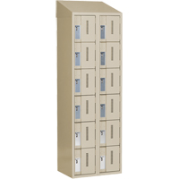 Casiers robustes Concorde, 6 niveaux, Bloc de 2, 24" x 18" x 78", Acier, Beige, Soud&eacute; (assembl&eacute;) Ottawa Fastener Supply