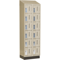 Casiers robustes Concorde, 6 niveaux, Bloc de 2, 24" x 18" x 82", Acier, Beige, Soud&eacute; (assembl&eacute;) Ottawa Fastener Supply