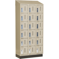 Concorde Heavy-Duty Lockers, 6 -tier, Bank of 3, 36" x 18" x 82", Steel, Beige, Welded (Assembled) Ottawa Fastener Supply