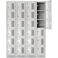 Assembled Clean Line™ Perforated Economy Lockers FL354 | Ottawa Fastener Supply