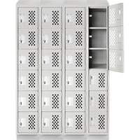 Assembled Clean Line™ Perforated Economy Lockers FL356 | Ottawa Fastener Supply