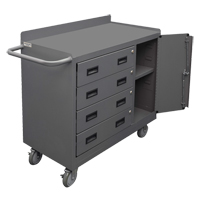 Mobile Workbench Cabinet, Steel Surface Ottawa Fastener Supply