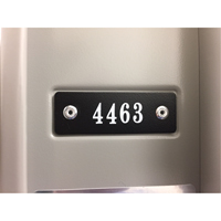 Locker Plate Numbers FL641 | Ottawa Fastener Supply