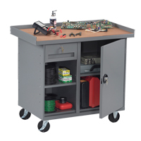 Mobile Workbench Cabinet, Laminate Surface FL652 | Ottawa Fastener Supply