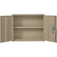 Wall Mounted Cabinet, Steel, 2 Shelves, 30" H x 36" W x 12" D, Beige Ottawa Fastener Supply