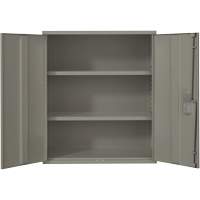 Lo-Boy Storage Cabinet, Steel, 2 Shelves, 40" H x 36" W x 18" D, Grey Ottawa Fastener Supply