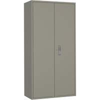 Hi-Boy Storage Cabinet, Steel, 4 Shelves, 72" H x 36" W x 18" D, Grey Ottawa Fastener Supply