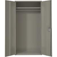 Armoire garde-robe, Acier, 36" la x 18" p x 72" h, Gris Ottawa Fastener Supply