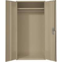 Armoire garde-robe, Acier, 36" la x 18" p x 72" h, Beige Ottawa Fastener Supply