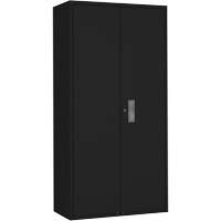 Combination Storage Cabinet, Steel, 6 Shelves, 72" H x 36" W x 18" D, Black Ottawa Fastener Supply