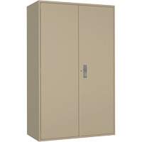 Extra Wide Hi-Boy Storage Cabinet, Steel, 4 Shelves, 72" H x 48" W x 24" D, Beige Ottawa Fastener Supply