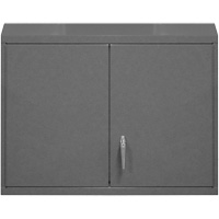Wall-Mounted Cabinet, 27" H x 29-7/8" W x 13-11/16" D, 2 Shelves, Steel, Grey FL992 | Ottawa Fastener Supply