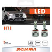 H11 Headlight Bulb, LED, 13.2 W/17 W, White Ottawa Fastener Supply