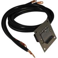 Plug-In Polarized Stainless Steel Socket Panel, 4 AWG, 5' Cable Ottawa Fastener Supply