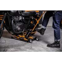 ATV and Motorcycle Jack, 0.75 Ton(s) Capacity, 4-2/3" Lowered, 14-1/2" Raised, Manual Hydraulic Ottawa Fastener Supply