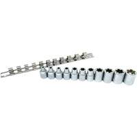 Flat-Cut E-"Star" Socket Set, 11 Pieces, 3/8" Drive Size Ottawa Fastener Supply