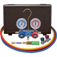 Automotive Manifold Gauge Set with Mini Dye Injector & Manual Couplers Ottawa Fastener Supply