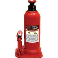 Cric hydraulique &agrave; bouteille avec trou pour manom&egrave;tre, 12,5 tonnes, 18-89/100" Hauteur &eacute;lev&eacute;e Ottawa Fastener Supply