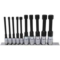 Metric Hex Socket Bit Set with Reduced Shank, 10 Pieces, 1/4"/3/8" Drive Size Ottawa Fastener Supply