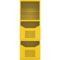 Spill Control Cabinet, 1 Shelves, 72" H x 24" W x 24" D, Steel, Yellow Ottawa Fastener Supply