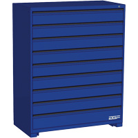 Modular Drawer Cabinet, 9 Drawers, 48" W x 24" D x 60" H, Blue Ottawa Fastener Supply