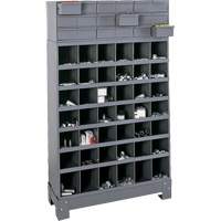 Modular Small Parts Storage Unit, Steel, 18 Drawers, 33-3/4" x 12-1/4" x 58-5/8", Grey Ottawa Fastener Supply