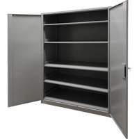 Storage Cabinet, Steel, 4 Shelves, 78" H x 48" W x 24" D, Grey FN427 | Ottawa Fastener Supply