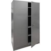 Storage Cabinet, Steel, 4 Shelves, 78" H x 48" W x 24" D, Grey FN427 | Ottawa Fastener Supply