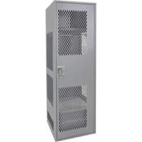 Gear Locker with Door, Steel, 24" W x 24" D x 72" H, Grey FN466 | Ottawa Fastener Supply