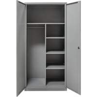 Combination Storage Cabinet, 36" W x 18" D x 72" H, Grey Ottawa Fastener Supply