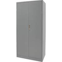 Hi-Boy Storage Cabinet, Steel, 4 Shelves, 72" H x 36" W x 18" D, Grey Ottawa Fastener Supply