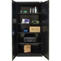 Armoire de rangement Hi-Boy, Acier, 4 Tablettes, 72" h x 36" la x 18" P, Noir Ottawa Fastener Supply
