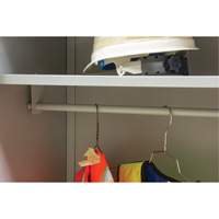 Armoire garde-robe, Acier, 36" la x 18" p x 72" h, Gris Ottawa Fastener Supply