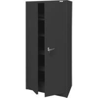 Armoire d'entreposage, Acier, 4 Tablettes, 66" h x 30" la x 15" P, Noir Ottawa Fastener Supply